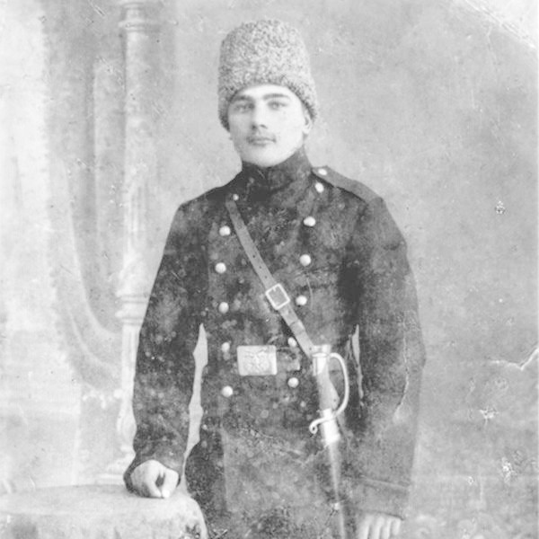 Jan Poleszak w mundurze armii carskiej.
